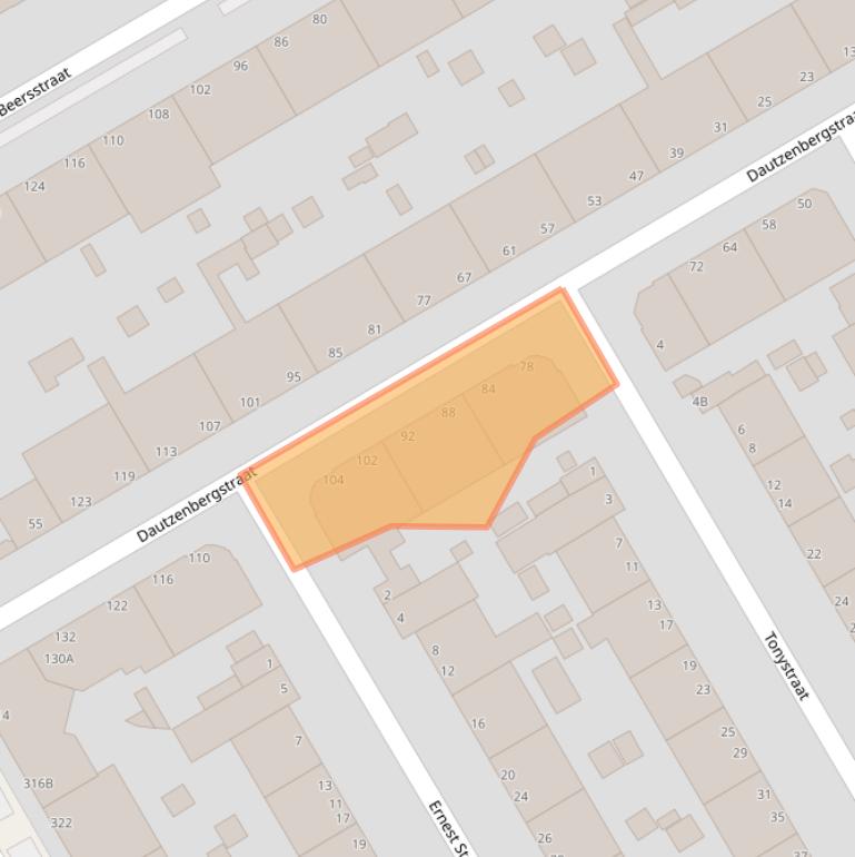 Kaart van postcodegebied 2523KG.