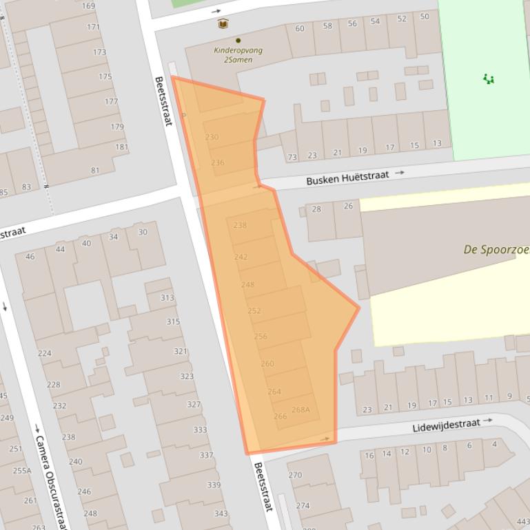 Kaart van postcodegebied 2524RG.