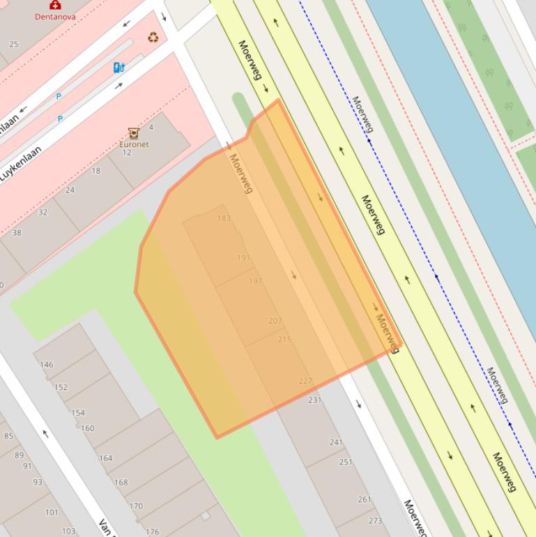 Kaart van postcodegebied 2531TD.