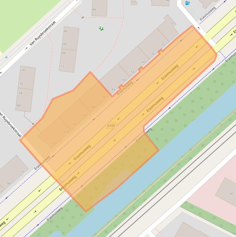 Kaart van postcodegebied 2532CE.