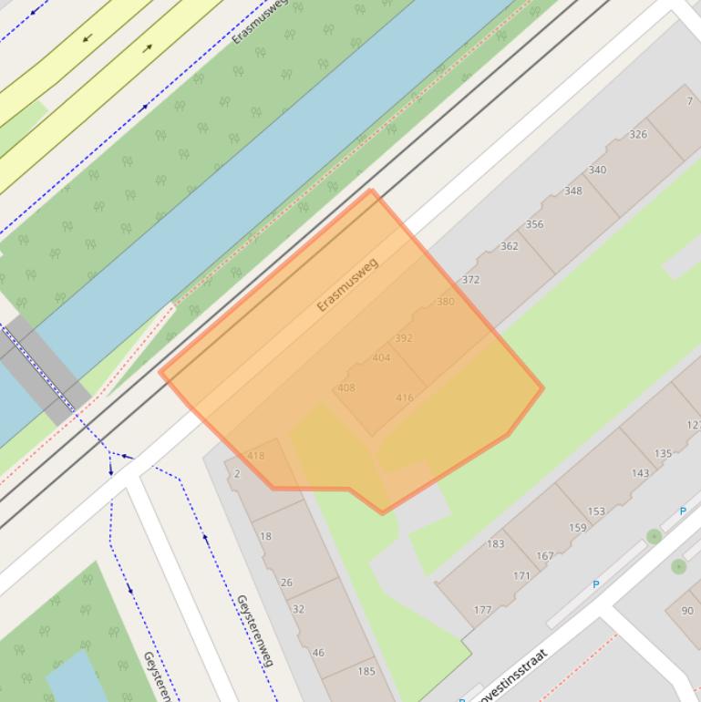 Kaart van postcodegebied 2532ED.