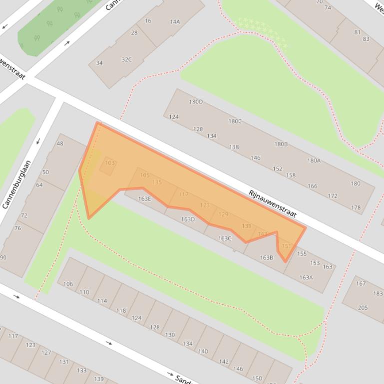 Kaart van postcodegebied 2532VC.