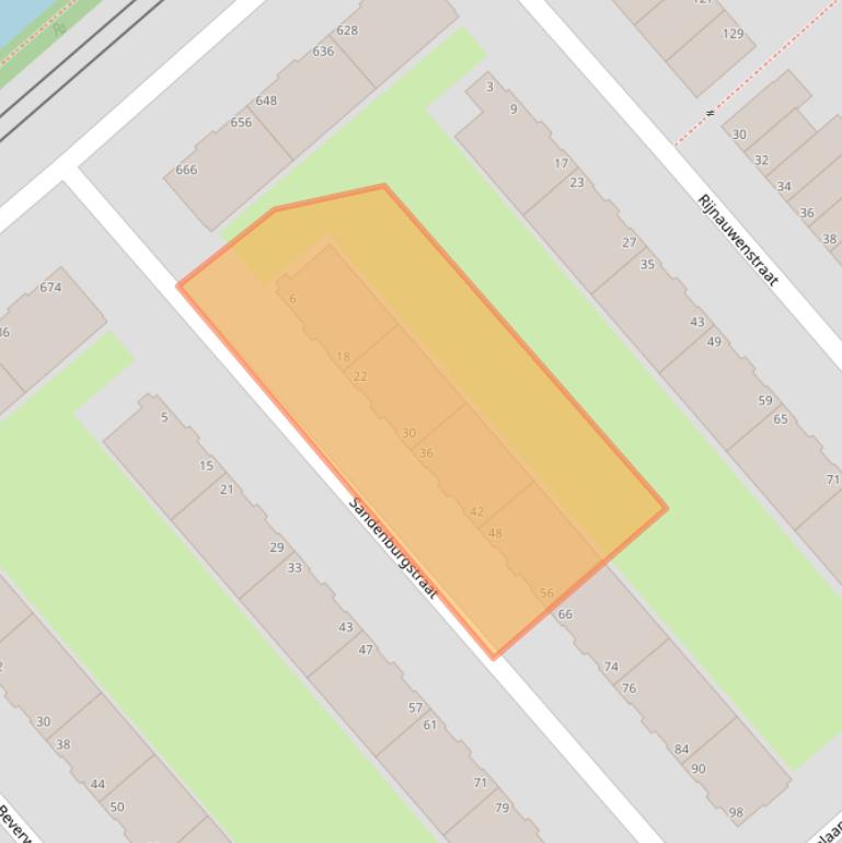 Kaart van postcodegebied 2532VV.