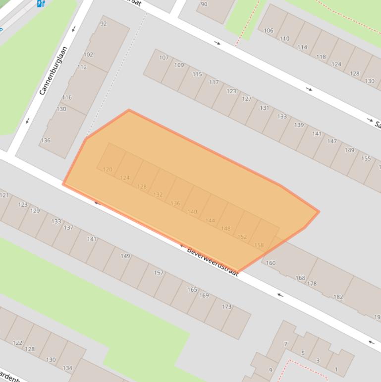 Kaart van postcodegebied 2532XN.