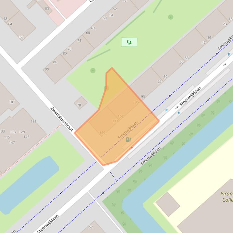 Kaart van postcodegebied 2541RJ.