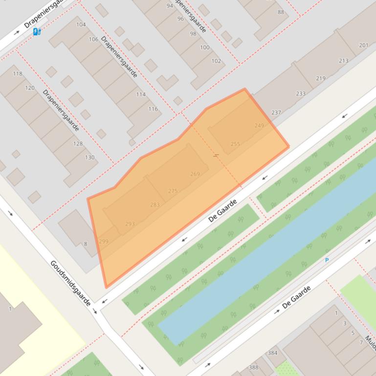 Kaart van postcodegebied 2542CH.