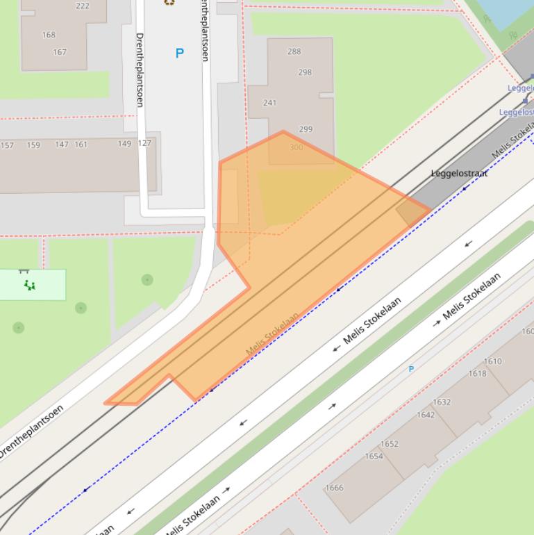 Kaart van postcodegebied 2545BP.