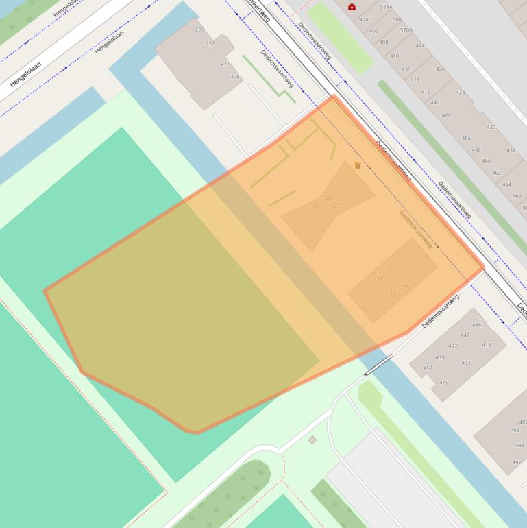 Kaart van postcodegebied 2545DE.