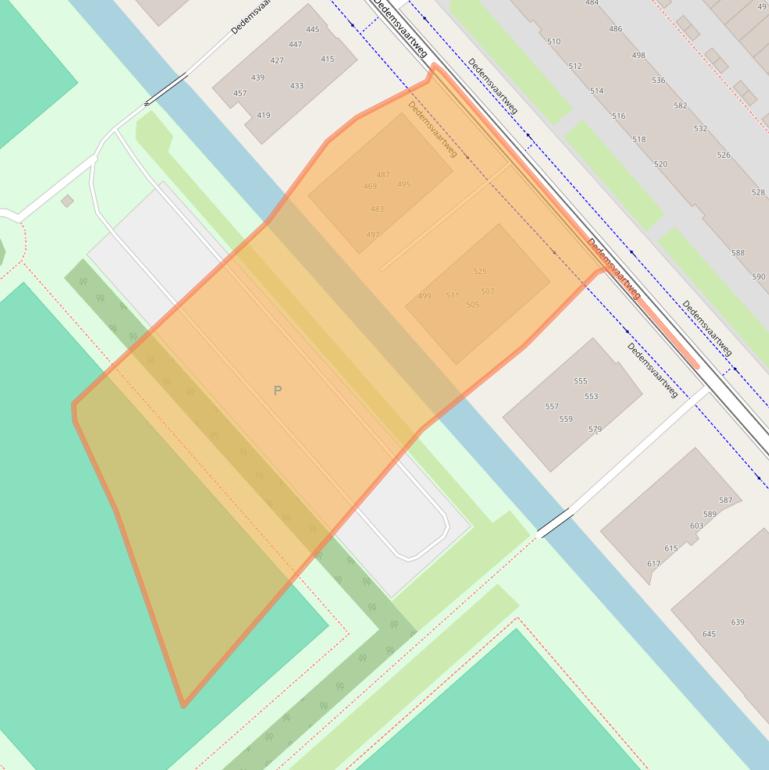 Kaart van postcodegebied 2545DH.