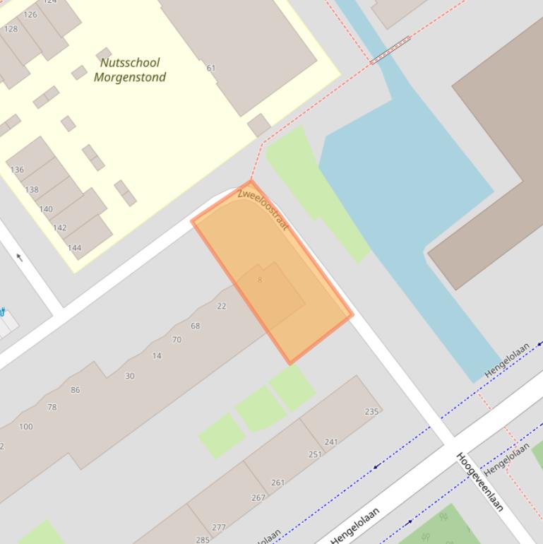 Kaart van postcodegebied 2545VD.