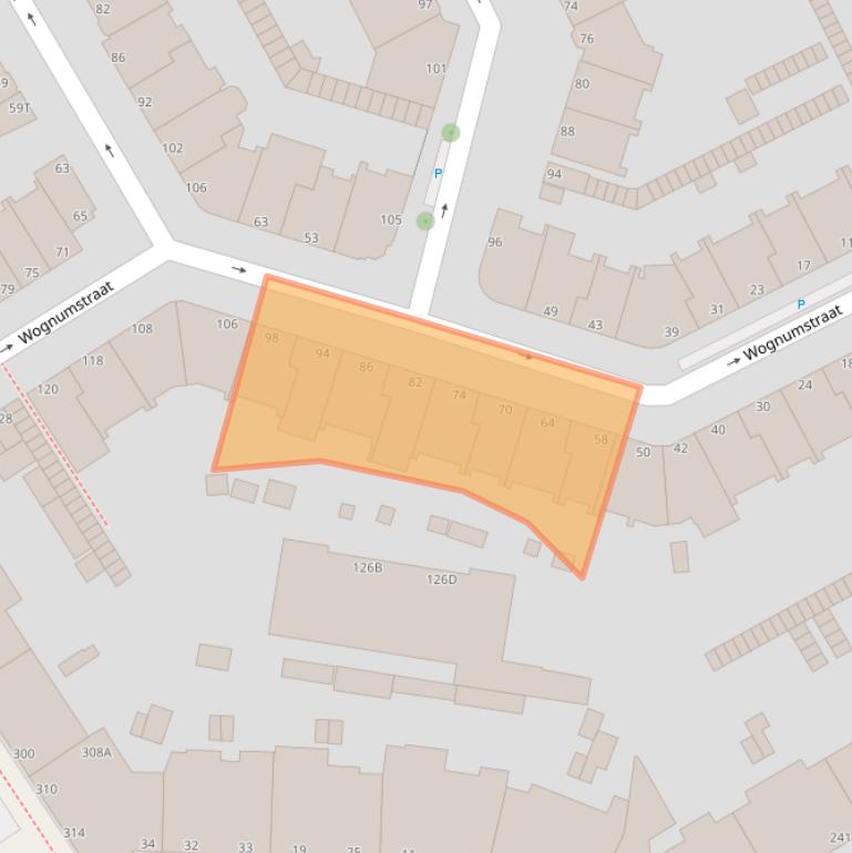 Kaart van postcodegebied 2547TR.