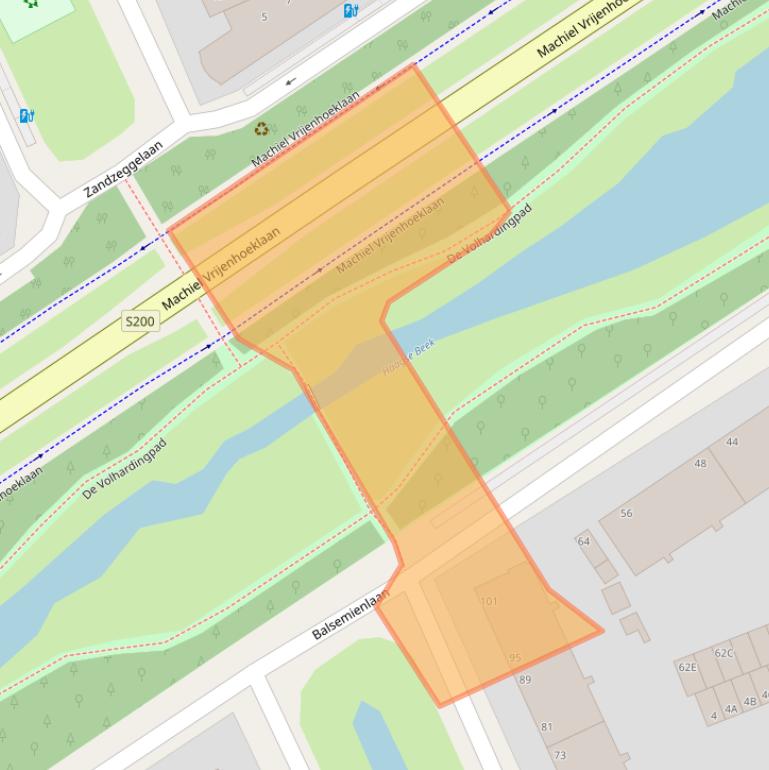 Kaart van postcodegebied 2555TM.