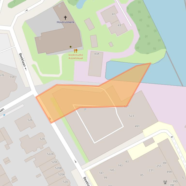 Kaart van postcodegebied 2562BC.