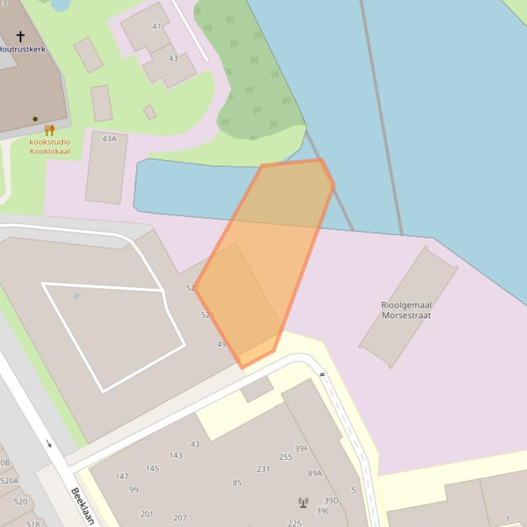 Kaart van postcodegebied 2562BD.