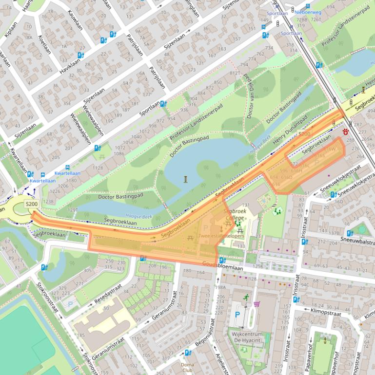 Kaart van postcodegebied 2565DK.