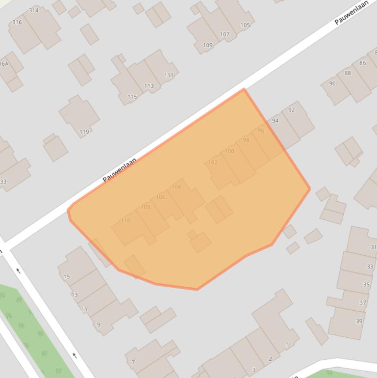 Kaart van postcodegebied 2566TM.