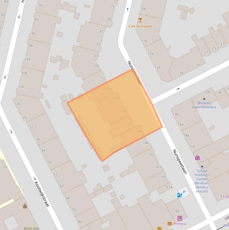 Kaart van postcodegebied 2573HD.