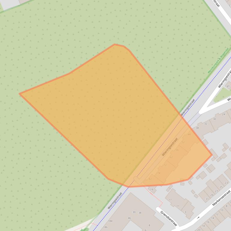 Kaart van postcodegebied 2583VB.