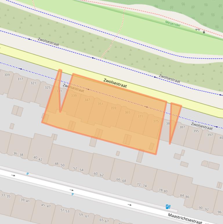 Kaart van postcodegebied 2587VG.