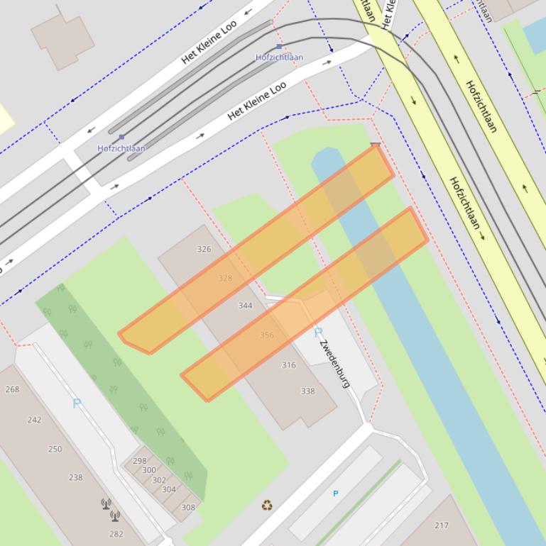 Kaart van postcodegebied 2591BP.