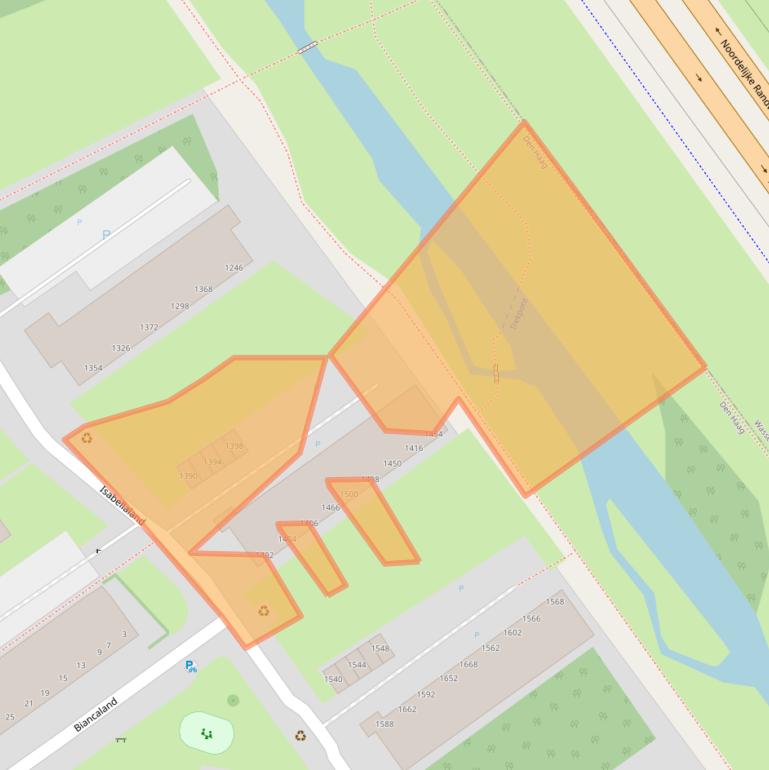 Kaart van postcodegebied 2591EE.