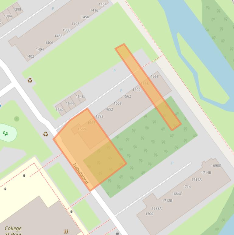 Kaart van postcodegebied 2591EL.