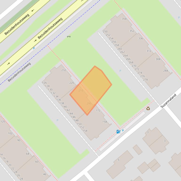 Kaart van postcodegebied 2591JL.