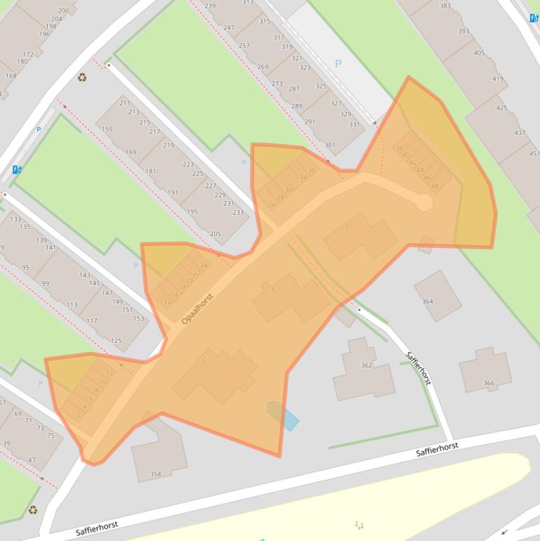 Kaart van postcodegebied 2592GS.