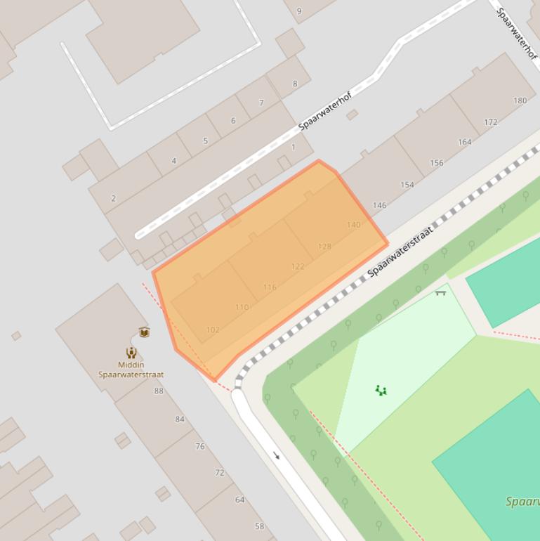 Kaart van postcodegebied 2593RR.