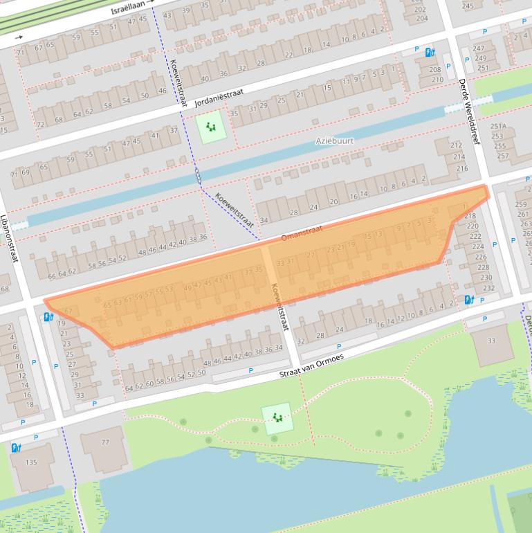 Kaart van postcodegebied 2622GW.