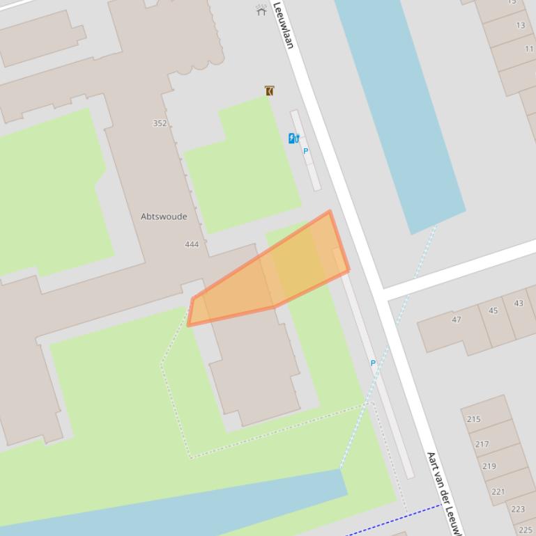 Kaart van postcodegebied 2624LN.