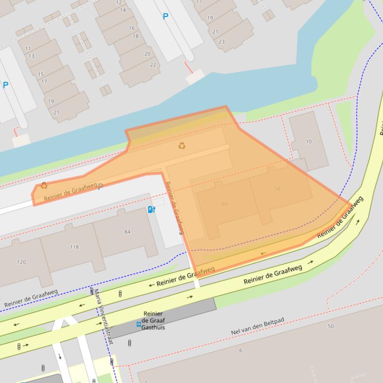 Kaart van postcodegebied 2625DB.