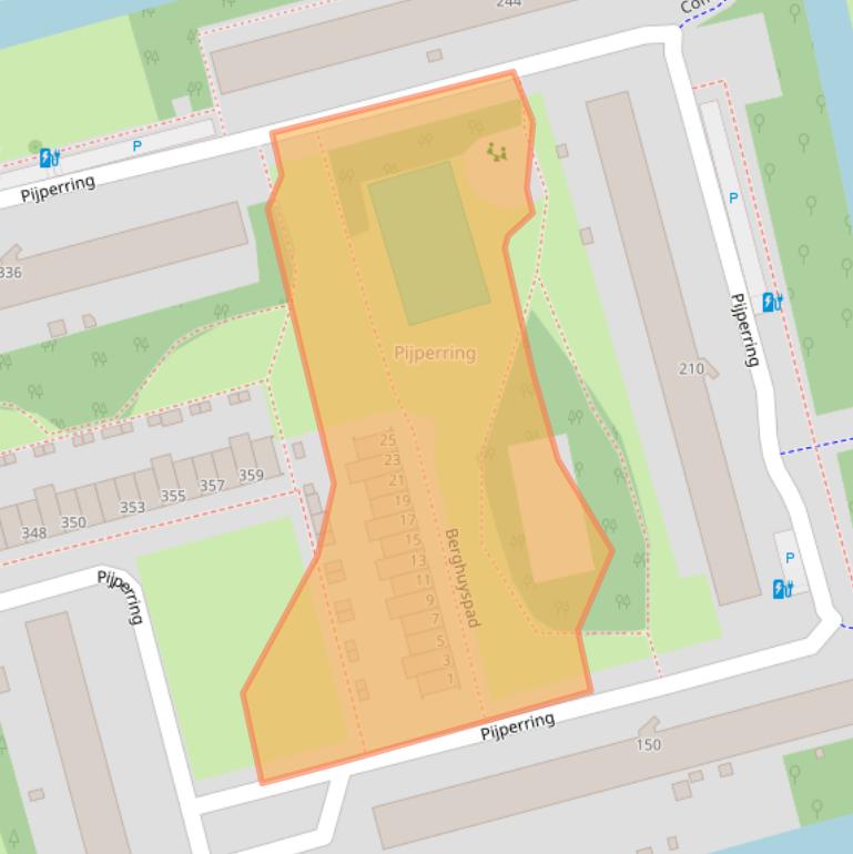 Kaart van postcodegebied 2625GA.