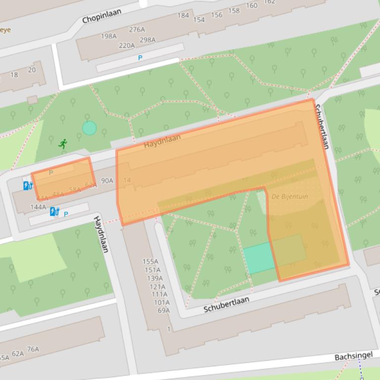 Kaart van postcodegebied 2625TR.