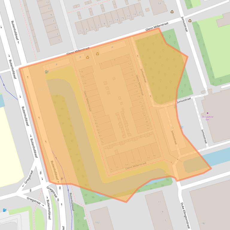 Kaart van postcodegebied 2625WM.