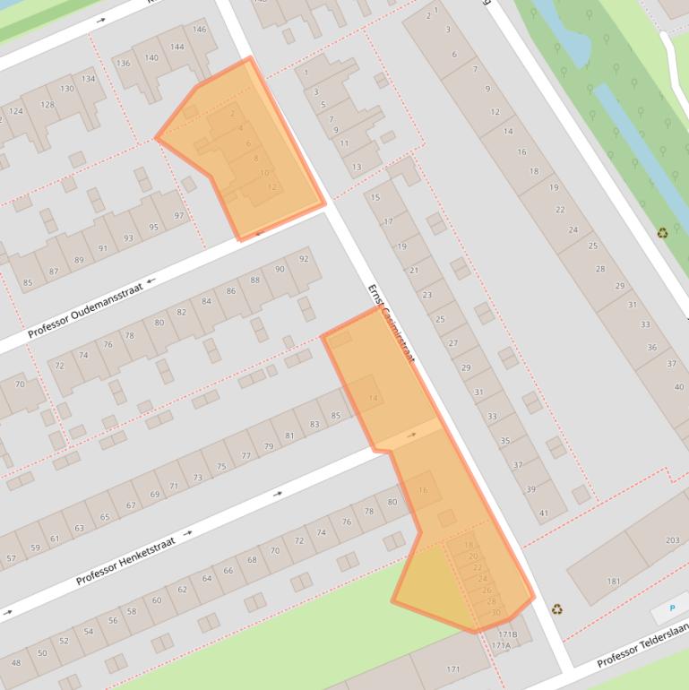 Kaart van postcodegebied 2628KR.