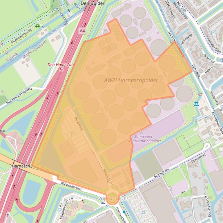 Kaart van postcodegebied 2635BX.