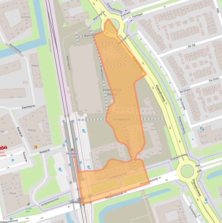 Kaart van postcodegebied 2642LL.