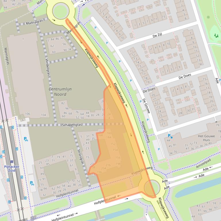 Kaart van postcodegebied 2642LR.