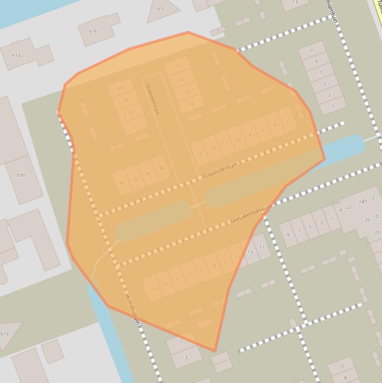 Kaart van postcodegebied 2643NX.