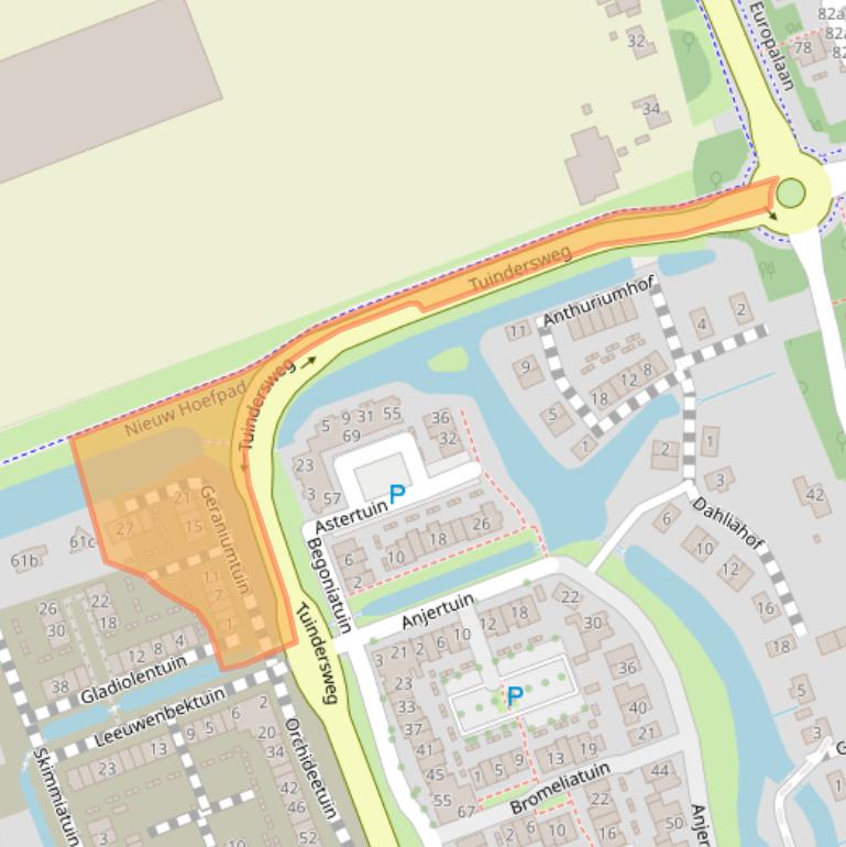 Kaart van postcodegebied 2643NZ.