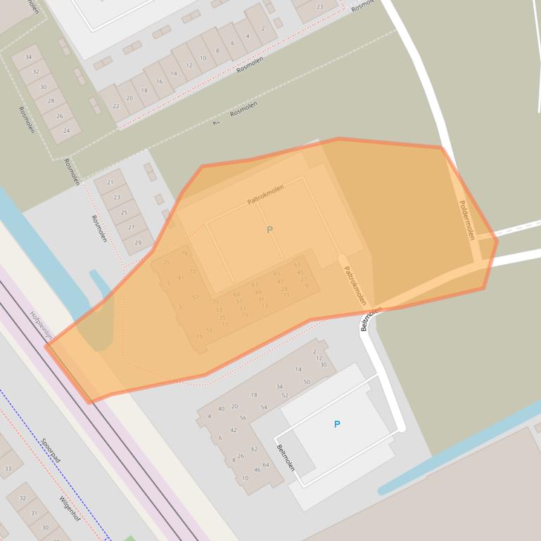 Kaart van postcodegebied 2643RE.