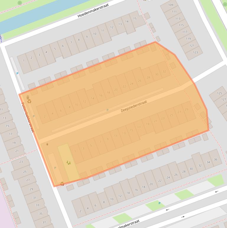 Kaart van postcodegebied 2645KV.