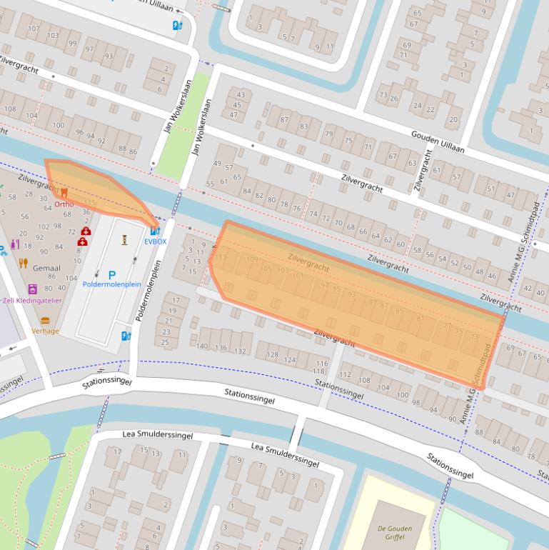Kaart van postcodegebied 2652HV.