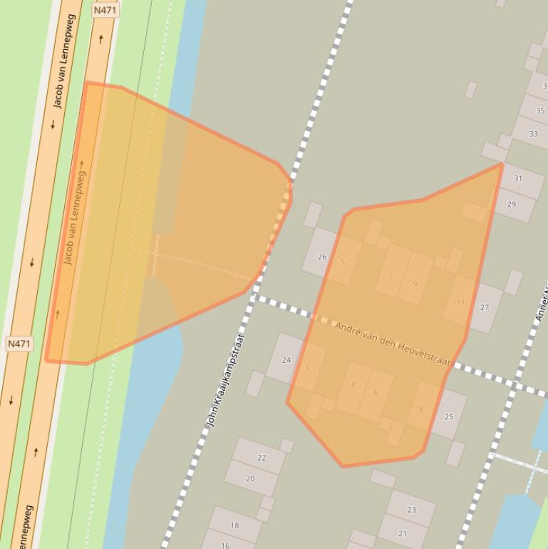 Kaart van postcodegebied 2652RC.