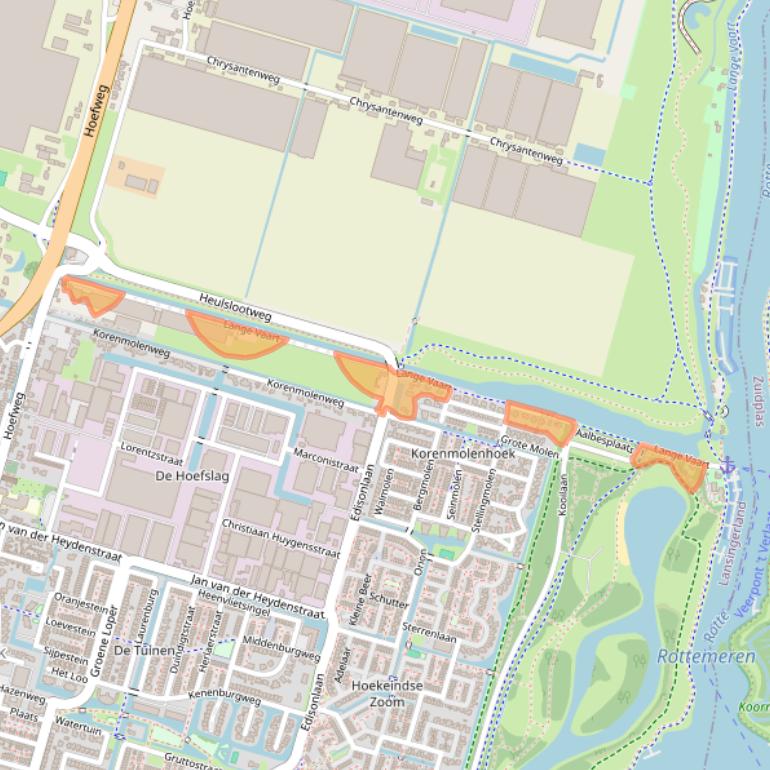 Kaart van postcodegebied 2665KT.