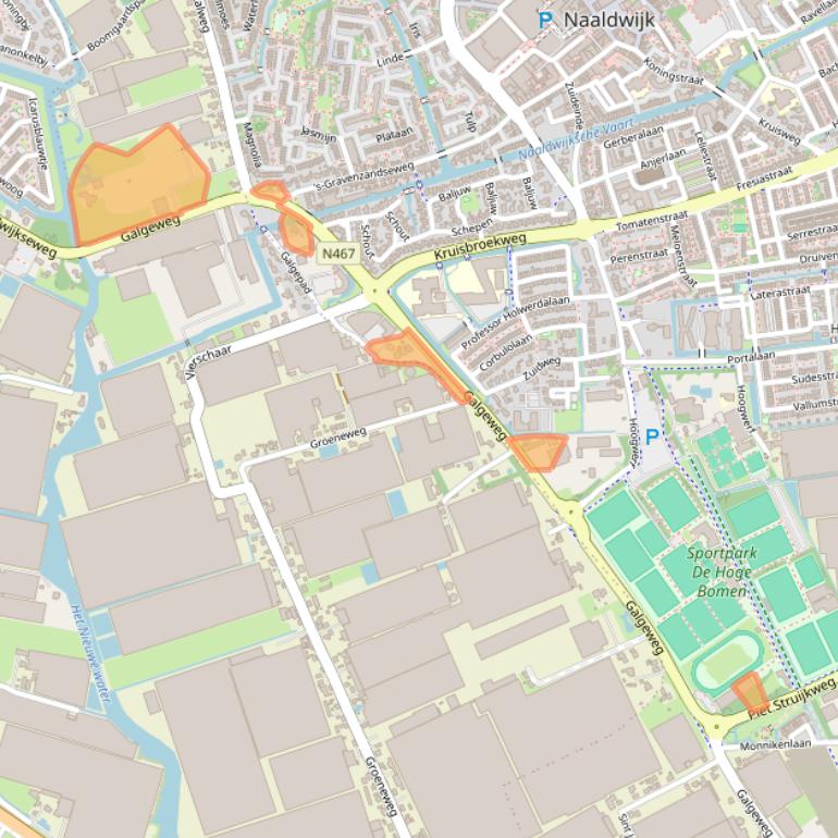 Kaart van postcodegebied 2671MR.