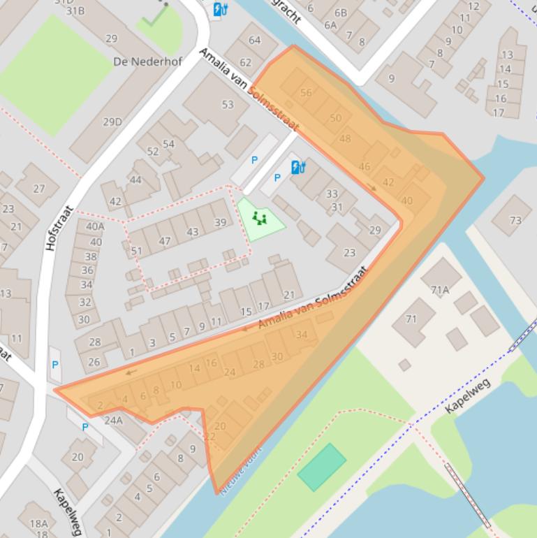 Kaart van postcodegebied 2675AP.