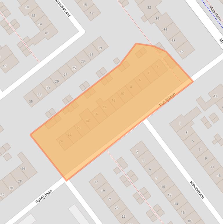 Kaart van postcodegebied 2675VX.