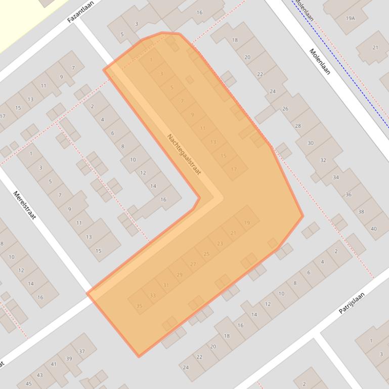 Kaart van postcodegebied 2675XV.